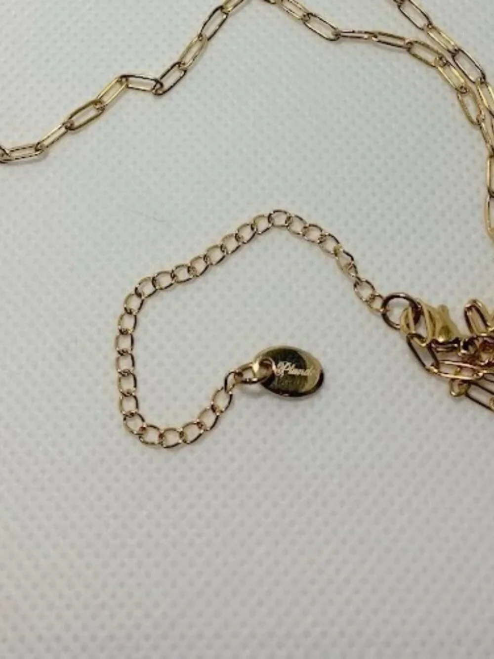 Plunder Design Leopard Print Pendant On Gold Toned Paper Clip Link Chain Gift